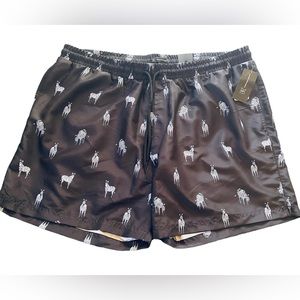 inc international concepts mens size XXL swim shorts trunks - zebra - NEW